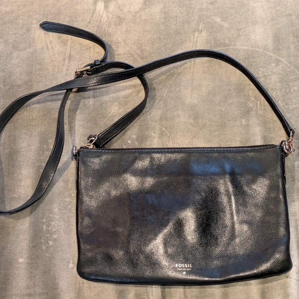 Fossil Leather Crossbody/Clutch Bag